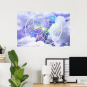 Anishinabek DreamCatcher Poster (Thuiskantoor)