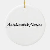 Anishinabek Nation Keramisch Ornament (Achterkant)