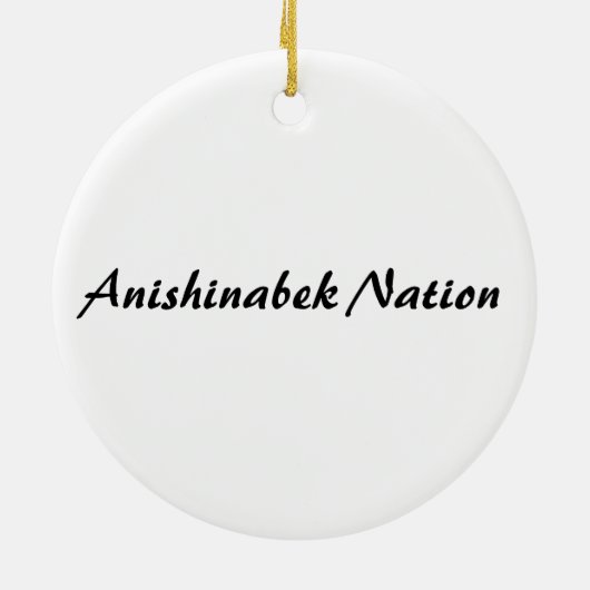 Anishinabek Nation Keramisch Ornament (Achterkant)
