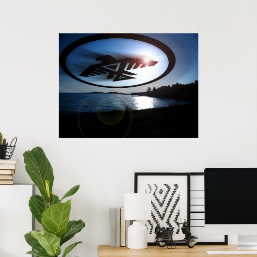 Anishinabek Thunderbird Poster (Thuiskantoor)