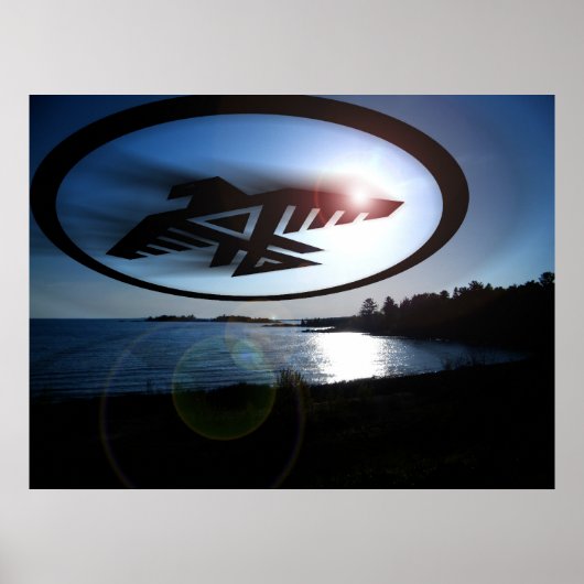 Anishinabek Thunderbird Poster (Voorkant)