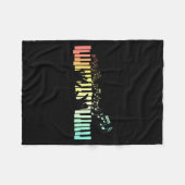 Anist Keyboards Music Notes Ano  Fleece Deken (Voorkant (Horizontaal))