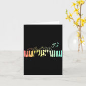 Anist Keyboards Music Notes Ano Kaart (Gele Bloem)