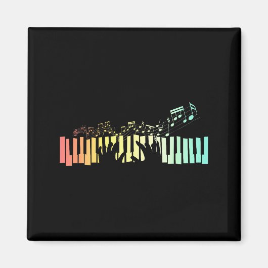 Anist Keyboards Music Notes Ano Magneet (Voorkant)