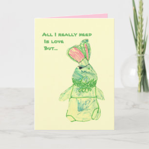 Anita Bunny "Funny" Kaart Verticaal Alle Maten