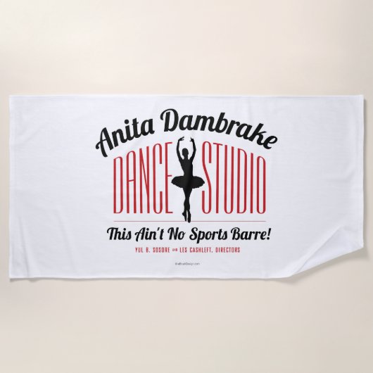 Anita Dambrake Dance Studio Strandlaken (Voorkant)