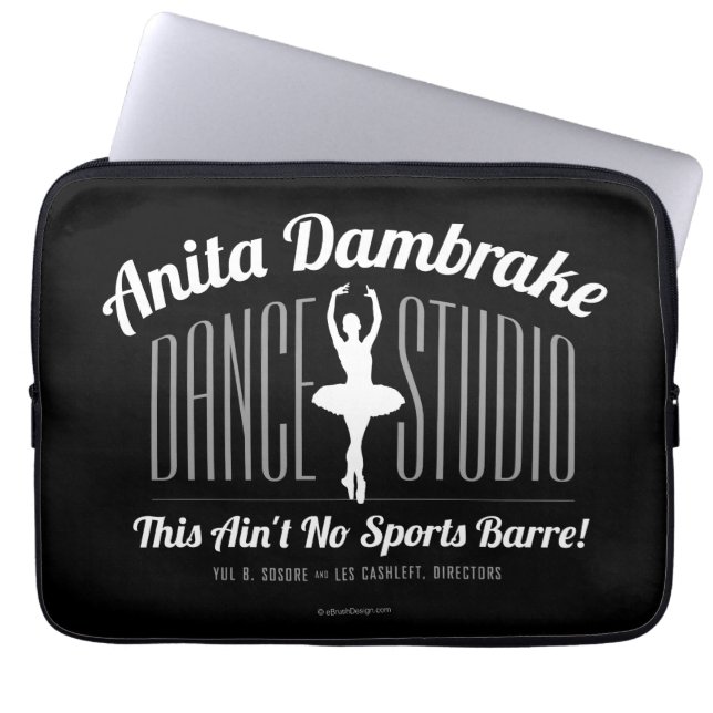 Anita Dambrake Dansstudio Laptop Sleeve (Voorkant)