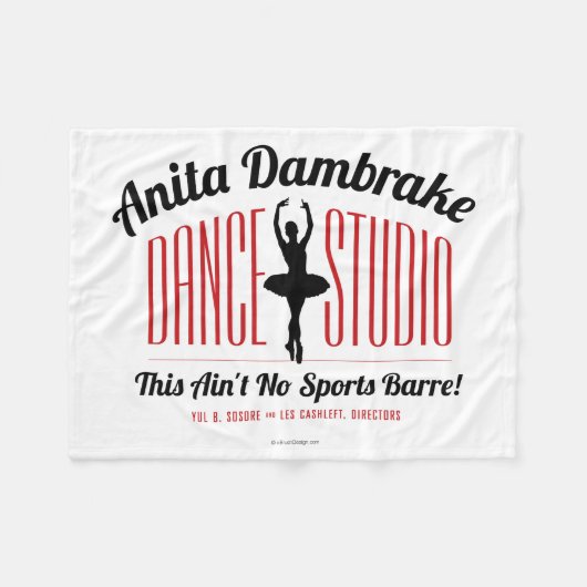 Anita Damremdance Studio Fleece Deken (Voorkant (Horizontaal))