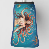 Anita, de octopuskoningin, golfheadcover (Draai 90)