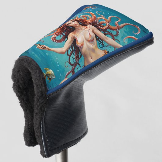 Anita, de octopuskoningin, golfheadcover (3/4 voorkant)