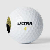 ANITA ~ GOLD EN ZWART Fractal Design ~ Uniek Golfballen (Logo)