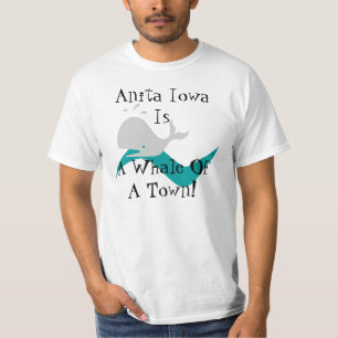 Anita Iowa bepleit een walvis van een Shirt van de