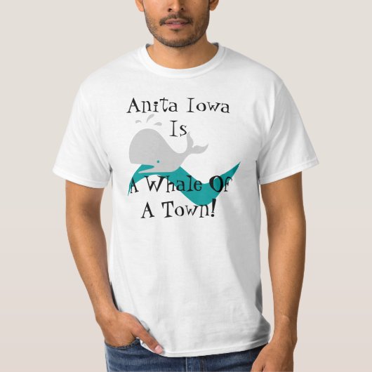 Anita Iowa bepleit een walvis van een Shirt van de (Voorkant)