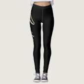 Anita white gold Handwriting Hose Leggings (Voorkant)