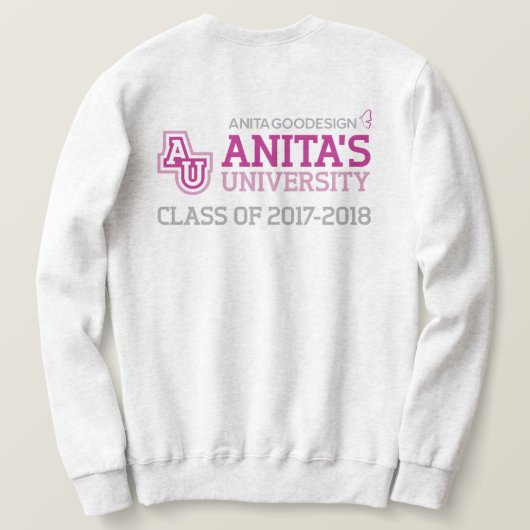 Anita's University Logo Sweatshirt (Design achterkant)