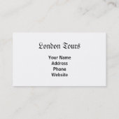 Anitiqued London Eye op Sunrise Visitekaartje (Achterkant)