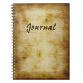 Anitque Parchment Journal-notebook Notitieboek (Voorkant)