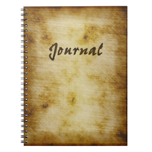 Anitque Parchment Journal-notebook Notitieboek (Voorkant)