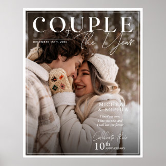 Aniversary Magazine Foto Hoesje Personaliseren Pos Poster