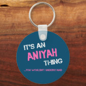 Aniyah ding dat je niet zou begrijpen naam sleutelhanger (Achterkant)