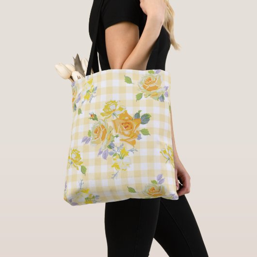 Anja buttercup Gingham Tote Bag (Dichtbij)