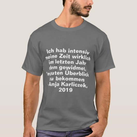 Anja Karliczek Special T-shirt (Voorkant)