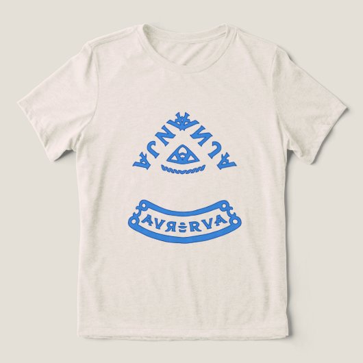 ANJA Magisch oog Tri-Blend Shirt (Design voorkant)