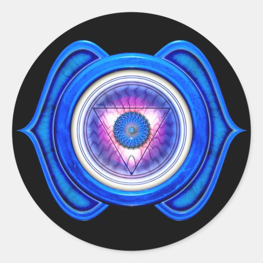 Anja of Third Eye the 6th Chakra Ronde Sticker (Voorkant)