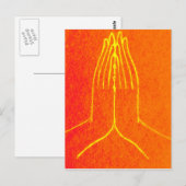 Anjali/Namaskara Mudra Briefkaart (Voorkant / Achterkant)