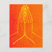 Anjali/Namaskara Mudra Briefkaart (Voorkant)
