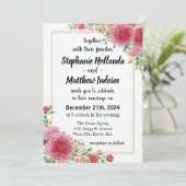 Anjer Betekenis - Symbolen van Liefde - Bruiloft Kaart (Staand voorkant)