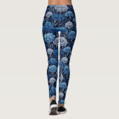 Anjer Bloem Actieve Kleding Anjer Geïnspireerd Leggings (Achterkant)