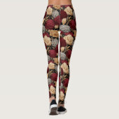 Anjer Bloem Cardio Anjer Glans Cadeaus Leggings (Achterkant)