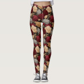 Anjer Bloem Cardio Anjer Glans Cadeaus Leggings (Voorkant)
