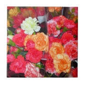 Anjer Bloem Mix Tegel Tegeltje (Voorkant)