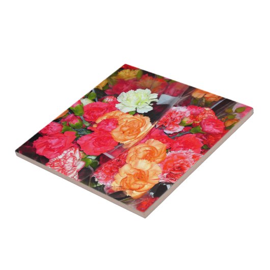 Anjer Bloem Mix Tegel Tegeltje (Zijkant)