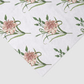Anjer bloem patroon tissuepapier (Detail)