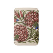 Anjer Bloem Tegel Antiek Rustieke Kunst Badmat (Voorkant Verticaal)