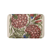 Anjer Bloem Tegel Antiek Rustieke Kunst Badmat (Voorkant)