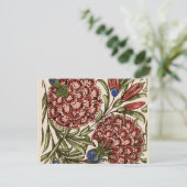 Anjer Bloem Tegel Antiek Rustieke Kunst Briefkaart (Staand voorkant)