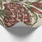 Anjer Bloem Tegel Antiek Rustieke Kunst Cadeaupapier (Hoek)