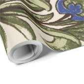 Anjer Bloem Tegel Antiek Rustieke Kunst Cadeaupapier (Rol Hoek)