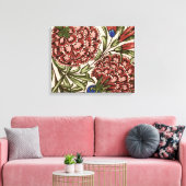 Anjer Bloem Tegel Antiek Rustieke Kunst Canvas Afdruk (Insitu (Woonkamer))
