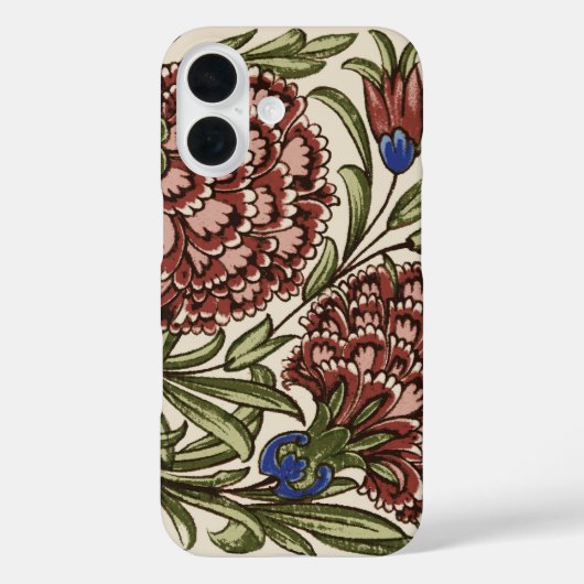 Anjer Bloem Tegel Antiek Rustieke Kunst Case-Mate iPhone Case (Achterkant)