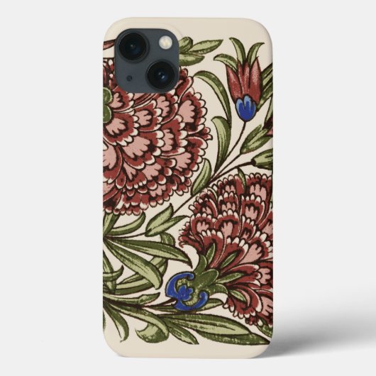 Anjer Bloem Tegel Antiek Rustieke Kunst Case-Mate iPhone Case (Achterkant)