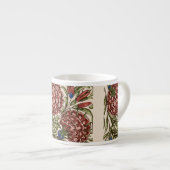 Anjer Bloem Tegel Antiek Rustieke Kunst Espresso Kop (Voorkant rechts)