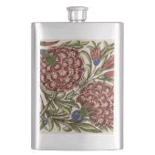 Anjer Bloem Tegel Antiek Rustieke Kunst Flacon (Voorkant)