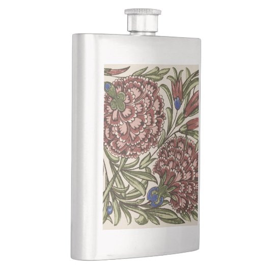 Anjer Bloem Tegel Antiek Rustieke Kunst Flacon (Rechts)