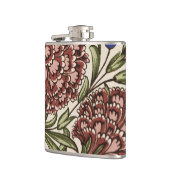 Anjer Bloem Tegel Antiek Rustieke Kunst Heupfles (Links)