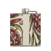 Anjer Bloem Tegel Antiek Rustieke Kunst Heupfles (Achterkant)